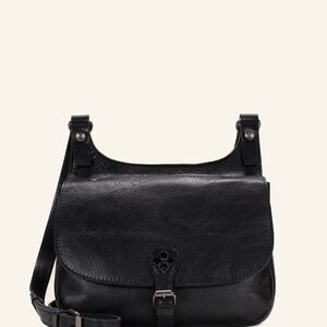 Elegant Black Leather Shoulder Bag